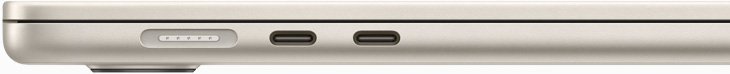 2 x USB-C Thunderbolt 3 ports

3.5mm headphone jack